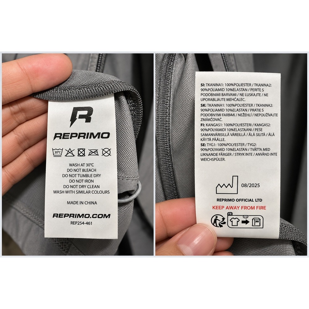Reprimo Flight Windbreaker Jacket Mens XL Gray Hooded Reflective Running - Picture 8 of 8